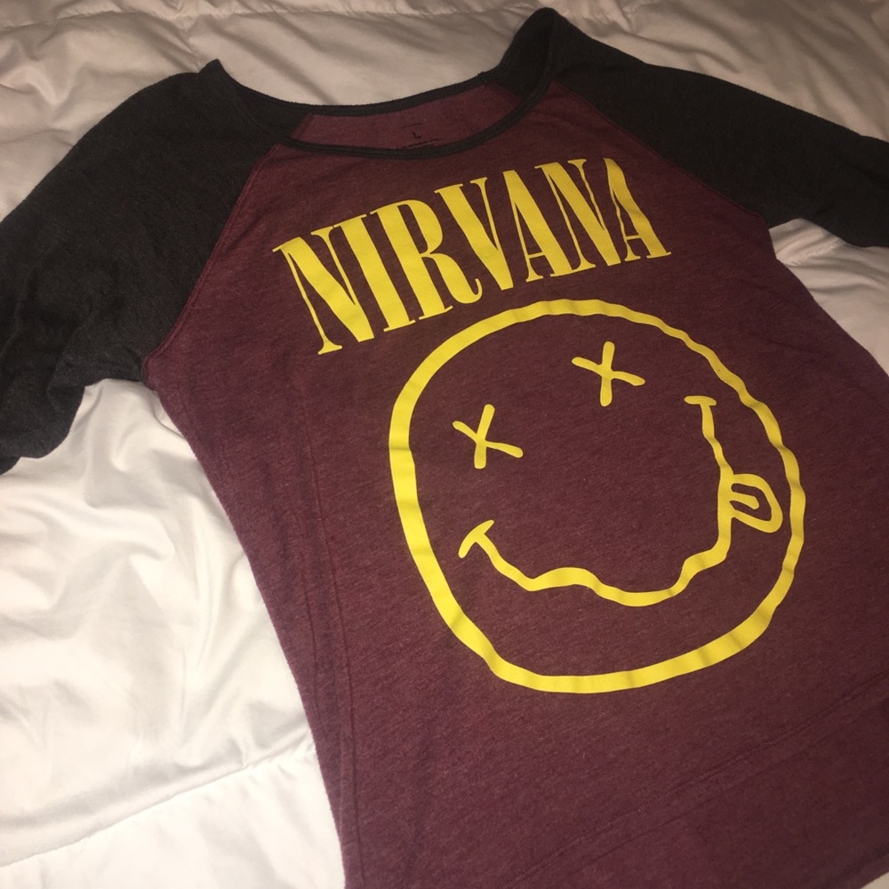 Nirvana 3/4 Sleeve Tee